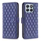 For Honor X8b Diamond Lattice Wallet Flip Leather Phone Case(Blue) - 1