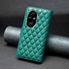 For Honor 200 Pro Diamond Lattice Wallet Flip Leather Phone Case(Green) - 3