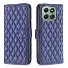 For Honor X6b Diamond Lattice Wallet Flip Leather Phone Case(Blue) - 1