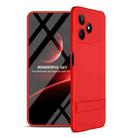 For Realme Narzo N53 GKK Three Stage Splicing Full Coverage PC Phone Case with Stand(Red) - 1