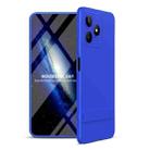 For Realme Narzo N53 GKK Three Stage Splicing Full Coverage PC Phone Case with Stand(Blue) - 1