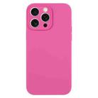 For iPhone 15 Pro Max Pure Color Liquid Silicone Fine Pore Phone Case(Pitaya) - 1