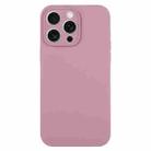 For iPhone 15 Pro Max Pure Color Liquid Silicone Fine Pore Phone Case(Black Currant) - 1