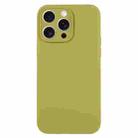 For iPhone 15 Pro Max Pure Color Liquid Silicone Fine Pore Phone Case(Willow Green) - 1
