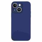 For iPhone 14 Pure Color Liquid Silicone Fine Pore Phone Case(Royal Blue) - 1