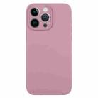 For iPhone 14 Pro Pure Color Liquid Silicone Fine Pore Phone Case(Black Currant) - 1