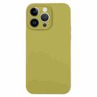 For iPhone 14 Pro Max Pure Color Liquid Silicone Fine Pore Phone Case(Willow Green) - 1