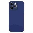 For iPhone 13 Pro Max Pure Color Liquid Silicone Fine Pore Phone Case(Royal Blue) - 1