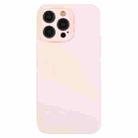 For iPhone 12 Pro Max Pure Color Liquid Silicone Fine Pore Phone Case(Grey Pink) - 1