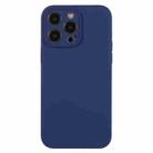 For iPhone 12 Pro Max Pure Color Liquid Silicone Fine Pore Phone Case(Royal Blue) - 1