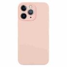 For iPhone 11 Pro Max Pure Color Liquid Silicone Fine Pore Phone Case(Sand Pink) - 1