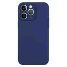 For iPhone 11 Pro Max Pure Color Liquid Silicone Fine Pore Phone Case(Royal Blue) - 1