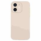 For iPhone 11 Pure Color Liquid Silicone Fine Pore Phone Case(Antique White) - 1