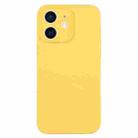 For iPhone 11 Pure Color Liquid Silicone Fine Pore Phone Case(Yellow) - 1