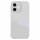 For iPhone 11 Pure Color Liquid Silicone Fine Pore Phone Case(Grey Blue) - 1