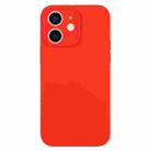 For iPhone 11 Pure Color Liquid Silicone Fine Pore Phone Case(Red) - 1