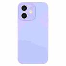 For iPhone 11 Pure Color Liquid Silicone Fine Pore Phone Case(Light Purple) - 1