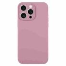 For iPhone 16 Pro Max Pure Color Liquid Silicone Fine Pore Phone Case(Black Currant) - 1