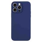 For iPhone 16 Pro Pure Color Liquid Silicone Fine Pore Phone Case(Royal Blue) - 1