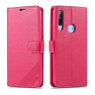 For Huawei Y6p AZNS Sheepskin Texture Horizontal Flip Leather Case with Holder & Card Slots & Wallet(Red) - 1