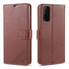 For Huawei Honor Play 4T Pro AZNS Sheepskin Texture Horizontal Flip Leather Case with Holder & Card Slots & Wallet(Brown) - 1