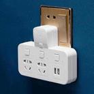 Home Office Multifunctional USB Wireless Plug Converter Plug Board 1 to 3 + 2USB, with Night Light - 1