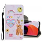 For Xiaomi Mi 10 5G Colored Drawing Pattern Horizontal Flip Leather Case with Holder & Card Slots & Wallet(Smiling Face Bear) - 1