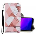 For Xiaomi Mi 10 Lite 5G Colored Drawing Pattern Horizontal Flip Leather Case with Holder & Card Slots & Wallet(Marble) - 1