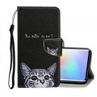 For Xiaomi Mi Note 10 Lite Colored Drawing Pattern Horizontal Flip Leather Case with Holder & Card Slots & Wallet(Little Cat) - 1