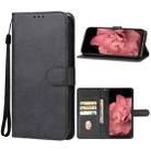 For LG K33 Leather Phone Case(Black) - 1