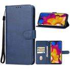 For LG V40 ThinQ Leather Phone Case(Blue) - 1