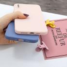 For iPhone X & XS Magic Cube Frosted Silicone Shockproof Full Coverage Protective Case(Pink) - 5