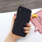 For iPhone XR Magic Cube Frosted Silicone Shockproof Full Coverage Protective Case(Black) - 1