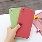 For iPhone XR Magic Cube Frosted Silicone Shockproof Full Coverage Protective Case(Red) - 3