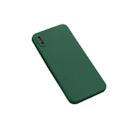 For iPhone XS Max Magic Cube Frosted Silicone Shockproof Full Coverage Protective Case(Deep Green) - 2