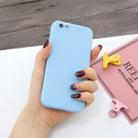 For iPhone 7 & 8 Magic Cube Frosted Silicone Shockproof Full Coverage Protective Case(Baby Blue) - 1