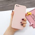 For iPhone 7 Plus & 8 Plus Magic Cube Frosted Silicone Shockproof Full Coverage Protective Case(Pink) - 1