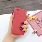 For iPhone 6 Plus & 6s Plus Magic Cube Frosted Silicone Shockproof Full Coverage Protective Case(Red) - 1
