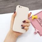For iPhone 6 Plus & 6s Plus Magic Cube Frosted Silicone Shockproof Full Coverage Protective Case(Beige) - 1