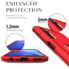 For OPPO Realme 6 Carbon Fiber Protective Case with 360 Degree Rotating Ring Holder(Red) - 4