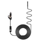 AN100 3 in 1 IP67 Waterproof USB-C / Type-C + Micro USB + USB HD Endoscope Snake Tube Inspection Camera for Parts of OTG Function Android Mobile Phone, with 6 LEDs, Lens Diameter:5.5mm(Length: 10m) - 2