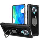 For Xiaomi Redmi K30 Pro / Poco F2 Pro 5G Carbon Fiber Protective Case with 360 Degree Rotating Ring Holder(Black) - 1