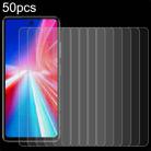For itel P55T 50pcs 0.26mm 9H 2.5D Tempered Glass Film - 1