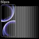 For Honor X40 GT Racing 50pcs 0.26mm 9H 2.5D Tempered Glass Film - 1