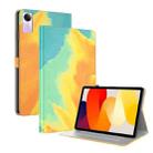 For Xiaomi Redmi Pad SE 11 inch Watercolor Pattern Flip Leather Tablet Case(Autumn Leaves) - 1