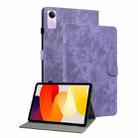 For Xiaomi Redmi Pad SE 11 inch Tiger Pattern Flip Leather Tablet Case(Purple) - 1