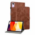 For Xiaomi Redmi Pad SE 11 inch Tiger Pattern Flip Leather Tablet Case(Brown) - 1