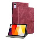 For Xiaomi Redmi Pad SE 11 inch Tiger Pattern Flip Leather Tablet Case(Red) - 1