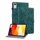 For Xiaomi Redmi Pad SE 11 inch Tiger Pattern Flip Leather Tablet Case(Dark Green) - 1