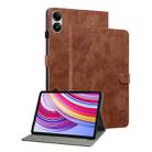 For Xiaomi Redmi Pad Pro 12.1 Tiger Pattern Flip Leather Tablet Case(Brown) - 1